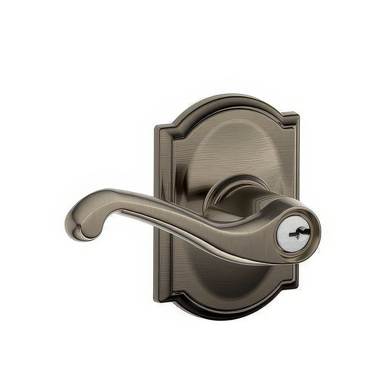 Schlage F51AFLA620CAM F51A-FLA-CAM F-Series Keyed Entry Door Lever Antique Pewter