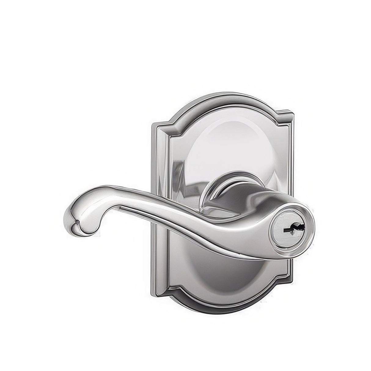 Schlage F51AFLA625CAM F51A-FLA-CAM F-Series Keyed Entry Door Lever Polished Chrome
