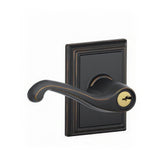 Schlage F51AFLA716ADD F51A-FLA-ADD F-Series Flair Keyed Entry Door Lever Aged Bronze