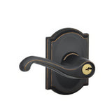 Schlage F51AFLA716CAM F51A-FLA-CAM F-Series Keyed Entry Door Lever Aged Bronze