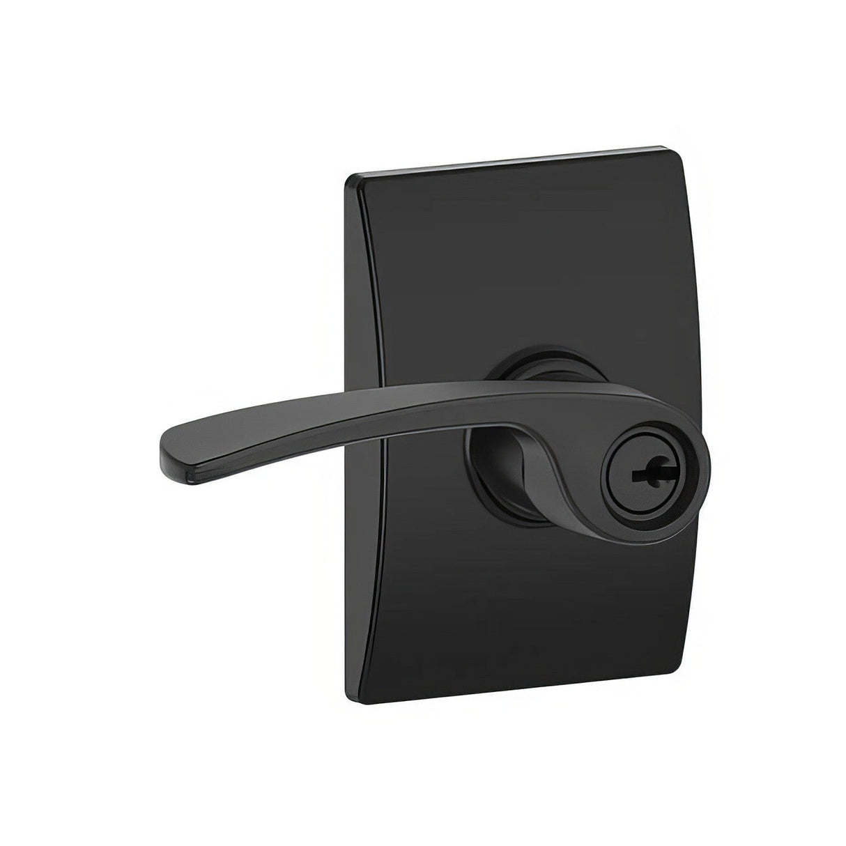 Schlage F51AMER622CEN F51A-MER-CEN Merano Keyed Entry Door Lever Matte Black