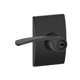 Schlage F51AMER622CEN F51A-MER-CEN Merano Keyed Entry Door Lever Matte Black