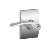 Schlage F51AMER626CEN F51A-MER-CEN Merano Keyed Entry Door Lever Satin Chrome