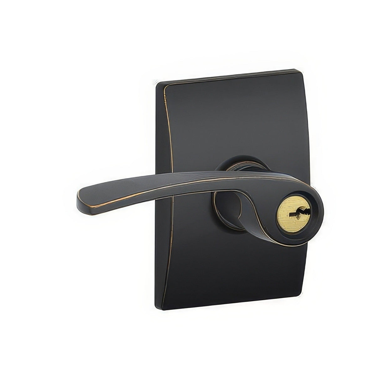 Schlage F51AMER716CEN F51A-MER-CEN Merano Keyed Entry Door Lever Aged Bronze