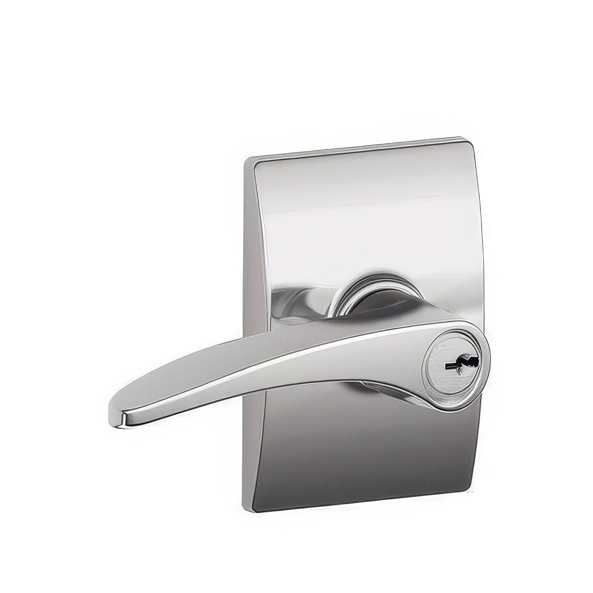Schlage F51AMNH625CEN F51A-MNH-CEN F-Series Manhattan Keyed Entry Door Lever Polished Chrome