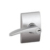 Schlage F51AMNH626CEN F51A-MNH-CEN F-Series Manhattan Keyed Entry Door Lever Satin Chrome
