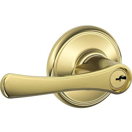 Schlage F51AVLA505 F51A-VLA Avila Keyed Entry Door Lever Lifetime Brass