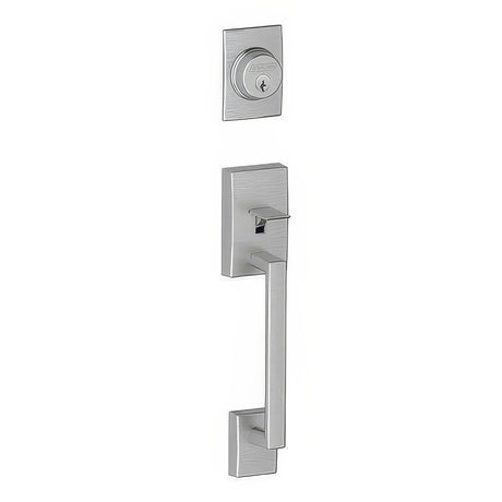 Schlage F58CEN626 satin chrome single cylinder handleset