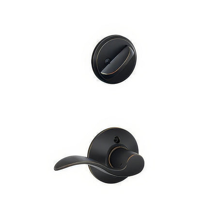 Schlage F59ACC716RH aged bronze dummy interior pack