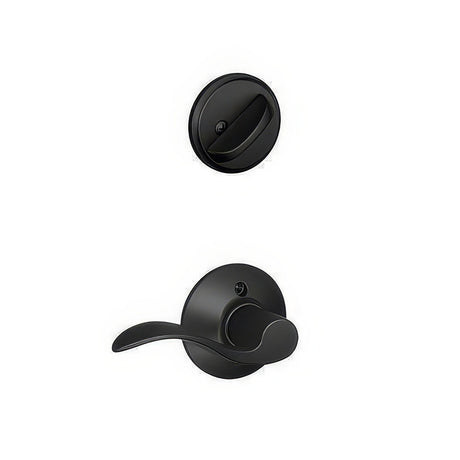 Schlage F59ACC622RH matte black dummy interior pack