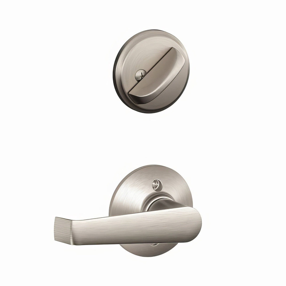 Schlage F59ELA619 satin nickel single cylinder trim pack