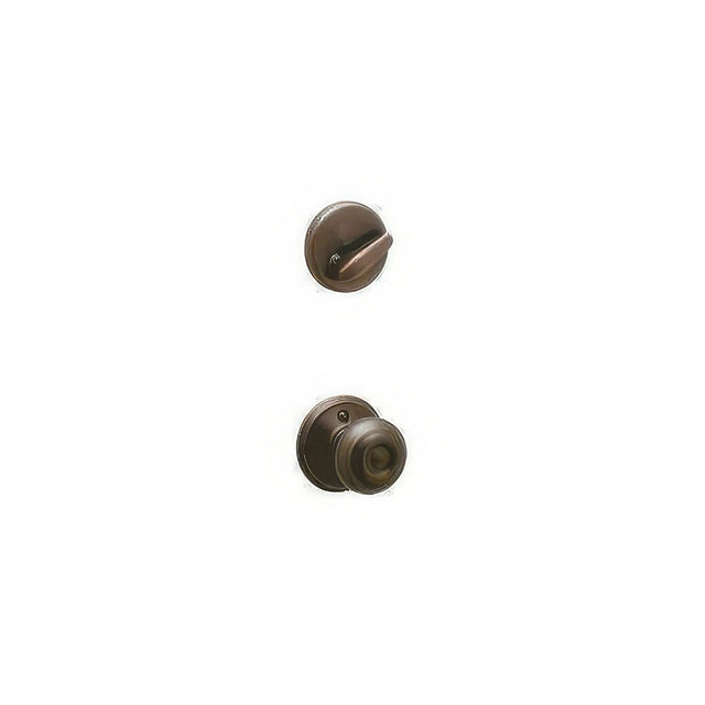 Schlage F59GEO716 aged bronze single cylinder trim pack