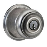 Schlage F59GEO621 distressed nickel single cylinder trim pack