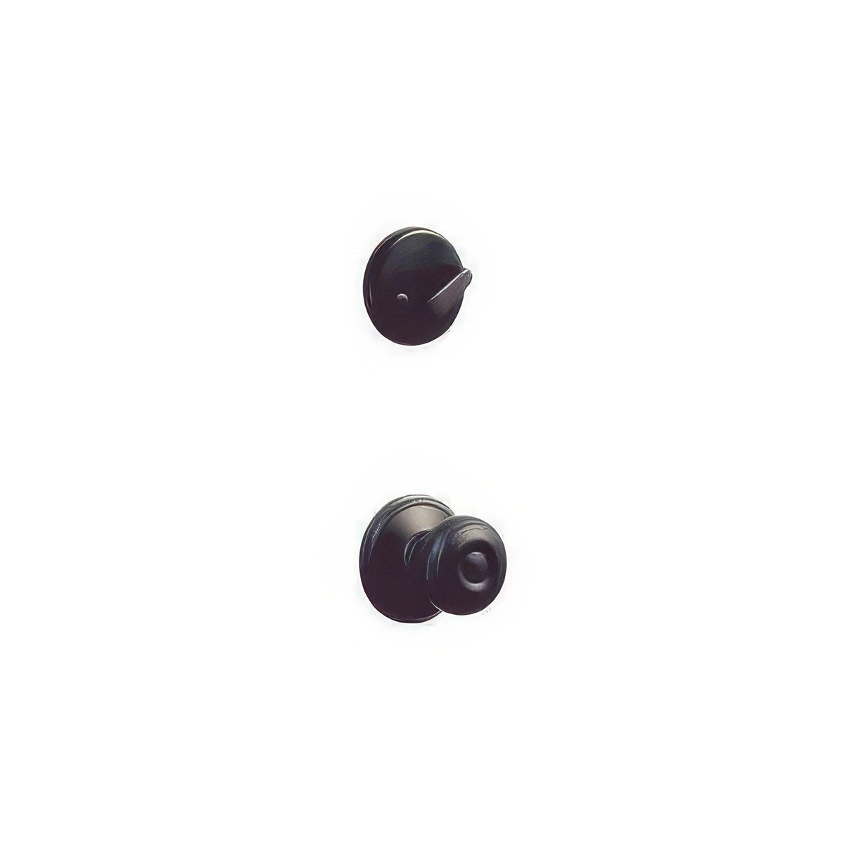 Schlage F59GEO622 matte black single cylinder trim pack