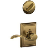 Schlage F59ACC609ADDRH F59-ACC-ADD-RH F-Series Accent Right Hand Interior Pack Lever Antique Brass