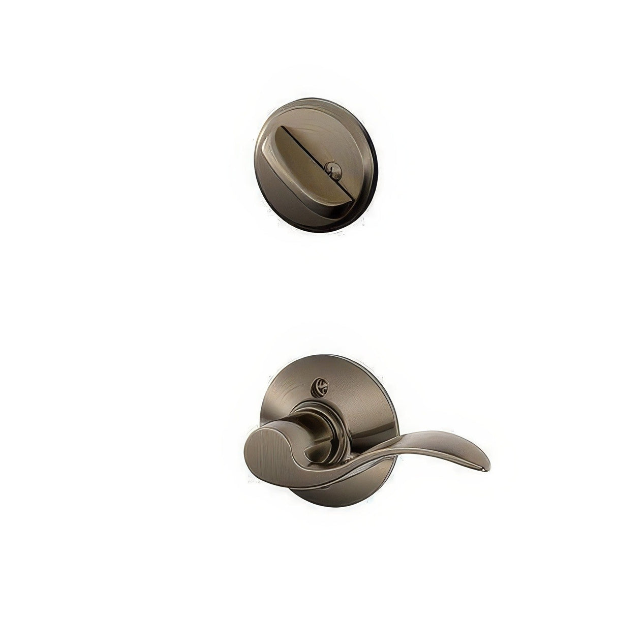 Schlage F59ACC620LH F59-ACC-LH F-Series Accent Left Hand Single Cylinder Interior Pack Antique Pewter