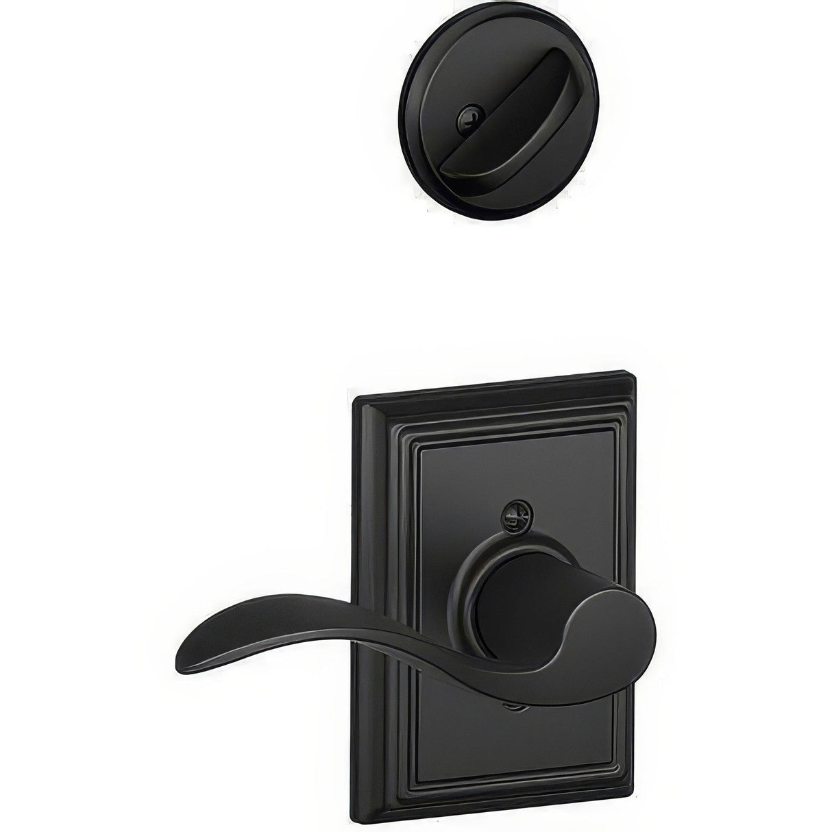 Schlage F59ACC622ADDRH F59-ACC-ADD-RH F-Series Accent Right Hand Interior Pack Lever Matte Black