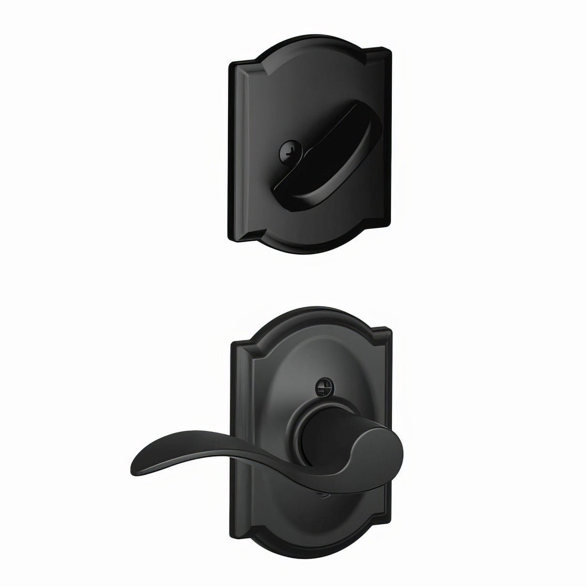 Schlage F59ACC622CAMRH F59-ACC-CAM-RH F-Series Accent Right Hand Dummy Interior Pack Matte Black