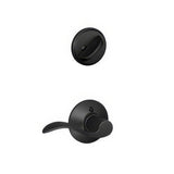 Schlage F59ACC622RH F59-ACC-RH F-Series Accent Right Hand Single Cylinder Interior Pack Matte Black