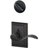 Schlage F59ACC716ADDLH F59-ACC-ADD-LH F-Series Accent Left Hand Single Cylinder Interior Trim Pack Aged Bronze