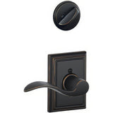Schlage F59ACC716ADDRH F59-ACC-ADD-RH F-Series Accent Right Hand Interior Pack Lever Aged Bronze
