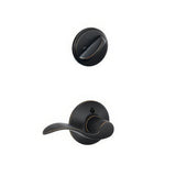 Schlage F59ACC716RH F59-ACC-RH F-Series Accent Right Hand Single Cylinder Interior Pack Aged Bronze