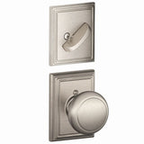 Schlage F59AND619ADD F59-AND-ADD F-Series Andover Interior Pack Knob Satin Nickel
