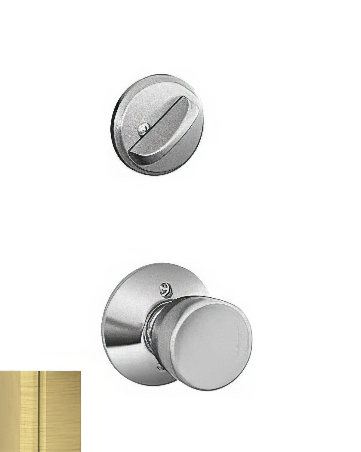 Schlage F59BEL609 F59-BEL Bell Single Cylinder Interior Pack Antique Brass