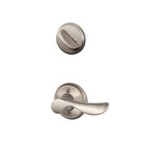 Schlage F59CHP619LH F59-CHP-LH F-Series Left Hand Champagne Interior Pack for Exterior Handlesets Satin Nickel