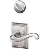 Schlage F59FLA625ADDLH F59-FLA-ADD-LH Flair Left Hand Interior Pack Lever Bright Chrome