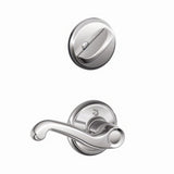 Schlage F59FLA625LH F59-FLA-LH Flair Left Hand Single Cylinder Interior Pack Polished Chrome