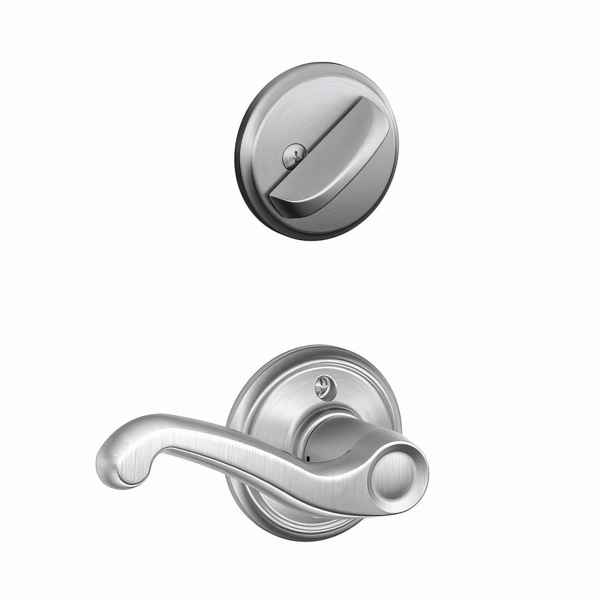 Schlage F59FLA626LH F59-FLA-LH Flair Left Hand Single Cylinder Interior Pack Satin Chrome