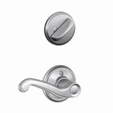 Schlage F59FLA626LH F59-FLA-LH Flair Left Hand Single Cylinder Interior Pack Satin Chrome