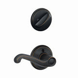Schlage F59FLA716LH F59-FLA-LH Flair Left Hand Single Cylinder Interior Pack Aged Bronze