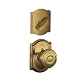 Schlage F59GEO609CAM F59-GEO-CAM F-Series Georgian Single Cylinder Interior Pack Handleset Antique Brass