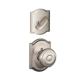 Schlage F59GEO619CAM F59-GEO-CAM F-Series Georgian Single Cylinder Interior Pack Handleset Satin Nickel
