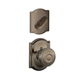 Schlage F59GEO620CAM F59-GEO-CAM F-Series Georgian Single Cylinder Interior Pack Handleset Antique Pewter