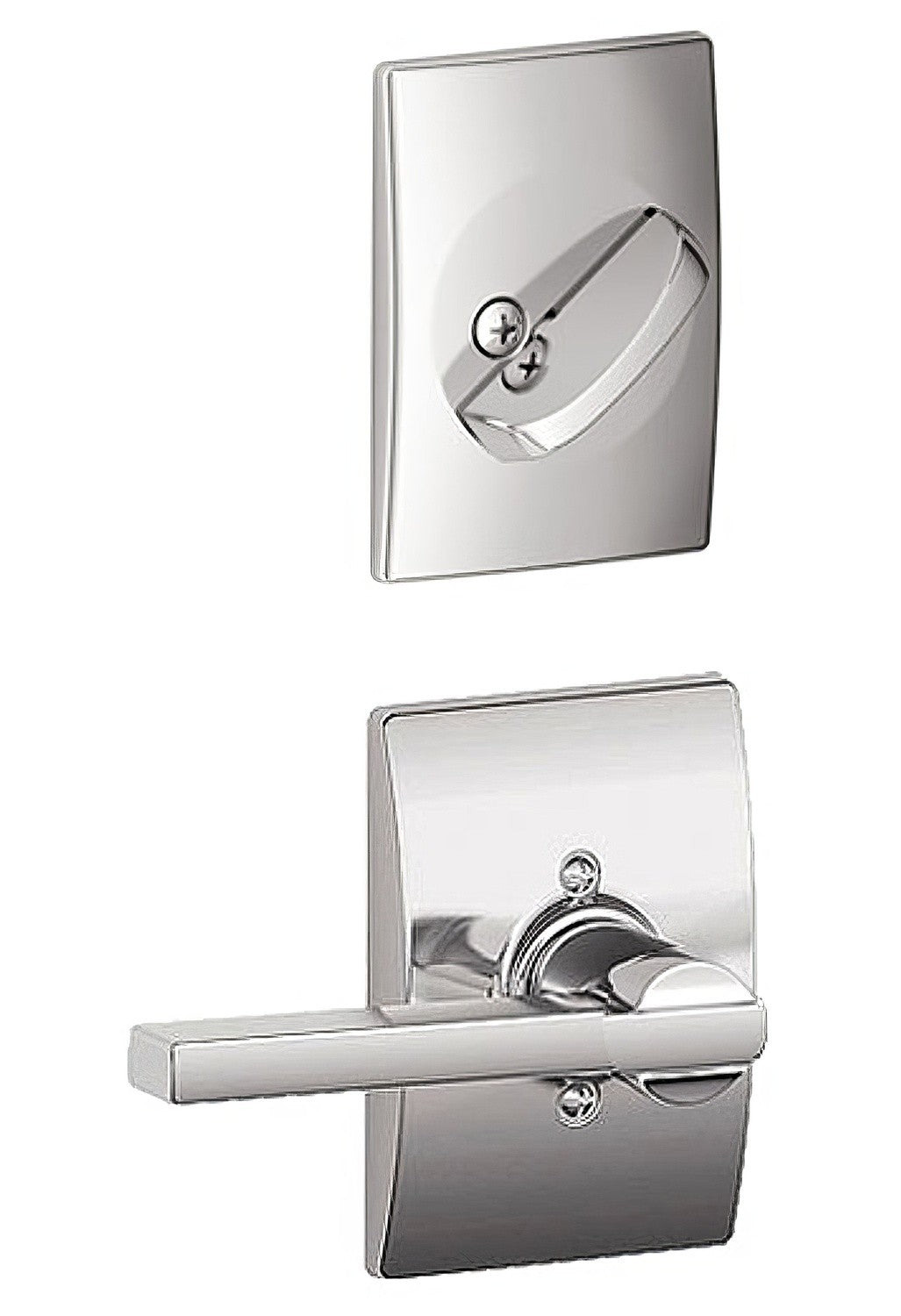 Schlage F59LAT625CEN F59-LAT-CEN F-Series Latitude Interior Pack Lever Bright Chrome