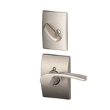 Schlage F59MER619CENLH F59-MER-CEN-LH F-Series Merano Left Hand Interior Pack Lever Satin Nickel