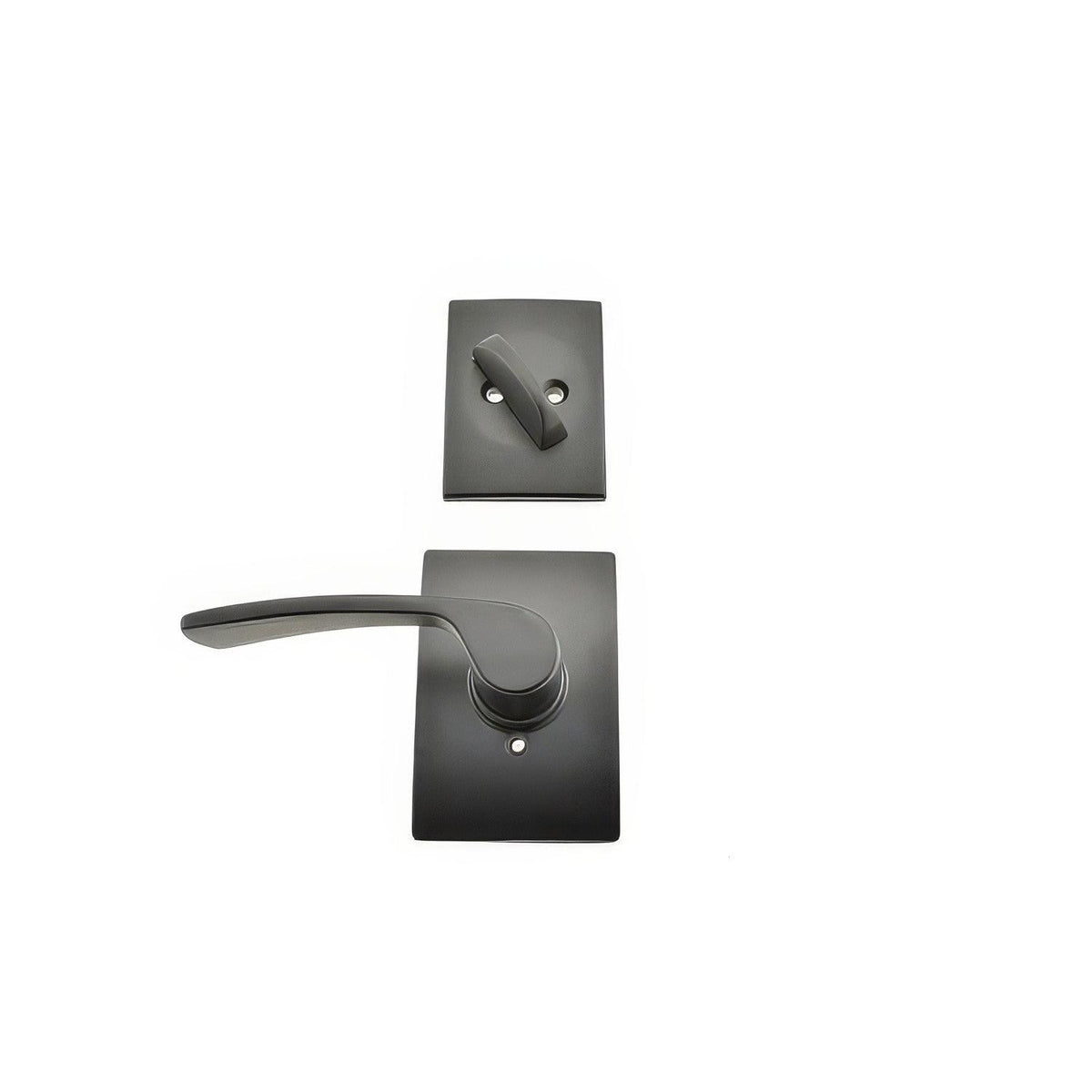 Schlage F59MER622CENRH F59-MER-CEN-RH F-Series Merano Right Hand Interior Pack Lever Matte Black
