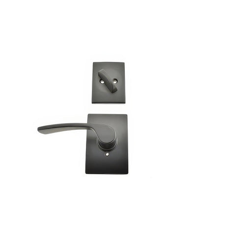 Schlage F59MER622CENRH F59-MER-CEN-RH F-Series Merano Right Hand Interior Pack Lever Matte Black