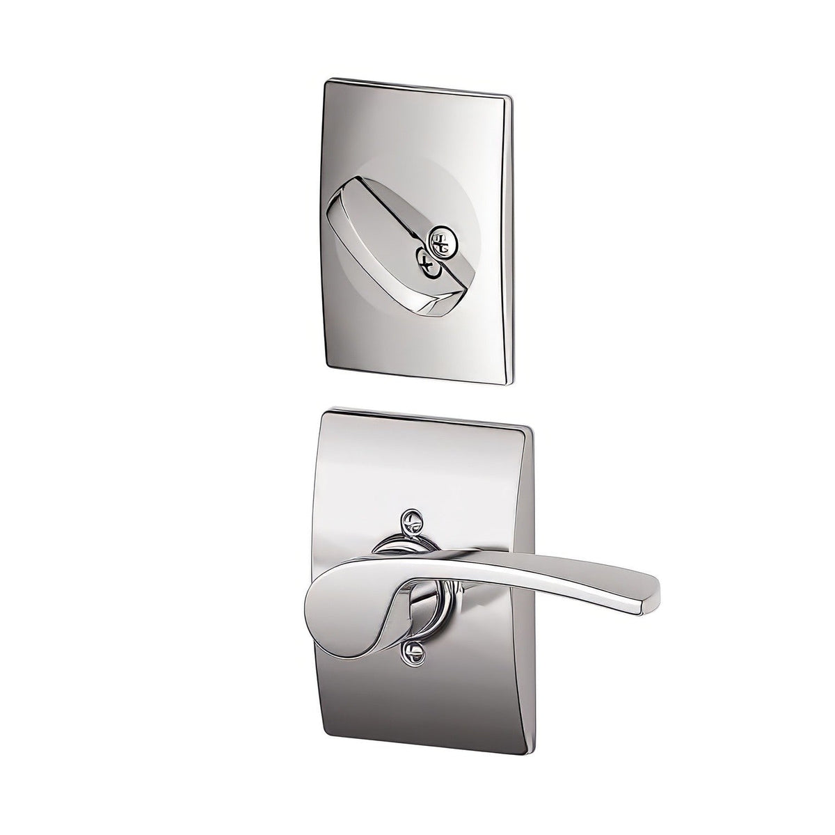 Schlage F59MER625CENLH F59-MER-CEN-LH F-Series Merano Left Hand Interior Pack Lever Bright Chrome