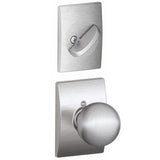 Schlage F59ORB626CEN F59-ORB-CEN F-Series Orbit Interior Pack Knob Satin Chrome