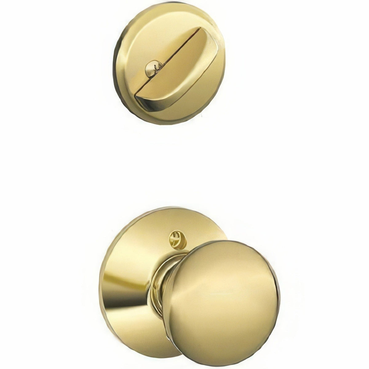 Schlage F59PLY605 F59-PLY Plymouth Single Cylinder Interior Pack Polished Brass