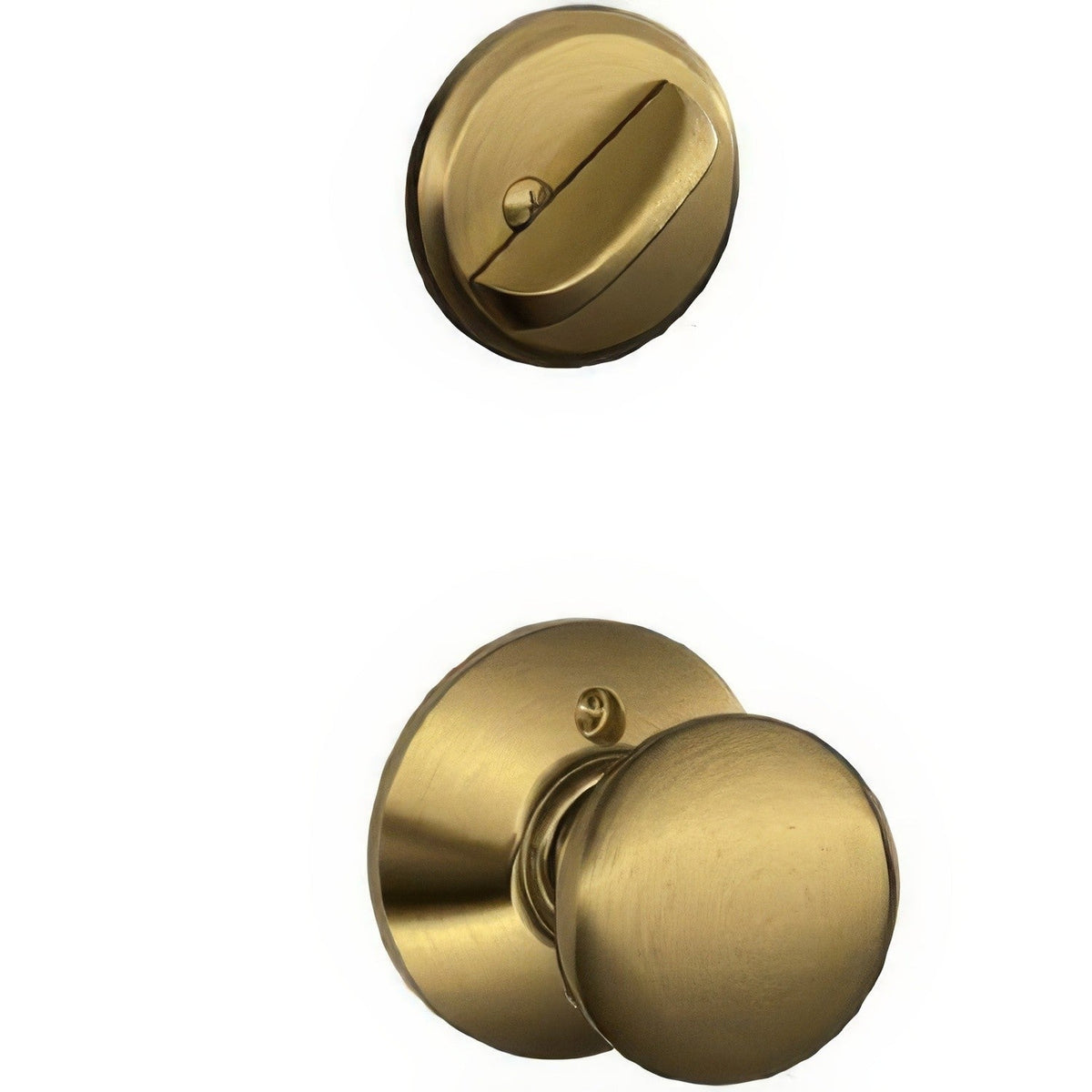 Schlage F59PLY609 F59-PLY Plymouth Single Cylinder Interior Pack Antique Brass