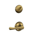 Schlage F59VLA609 F59-VLA Avila Lever Single Cylinder Handleset Interior Trim Pack Antique Brass