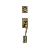 Schlage F62ADD609FLARH F62-ADD-FLA-RH F-Series Addison Right Hand Double Cylinder Handleset Antique Brass
