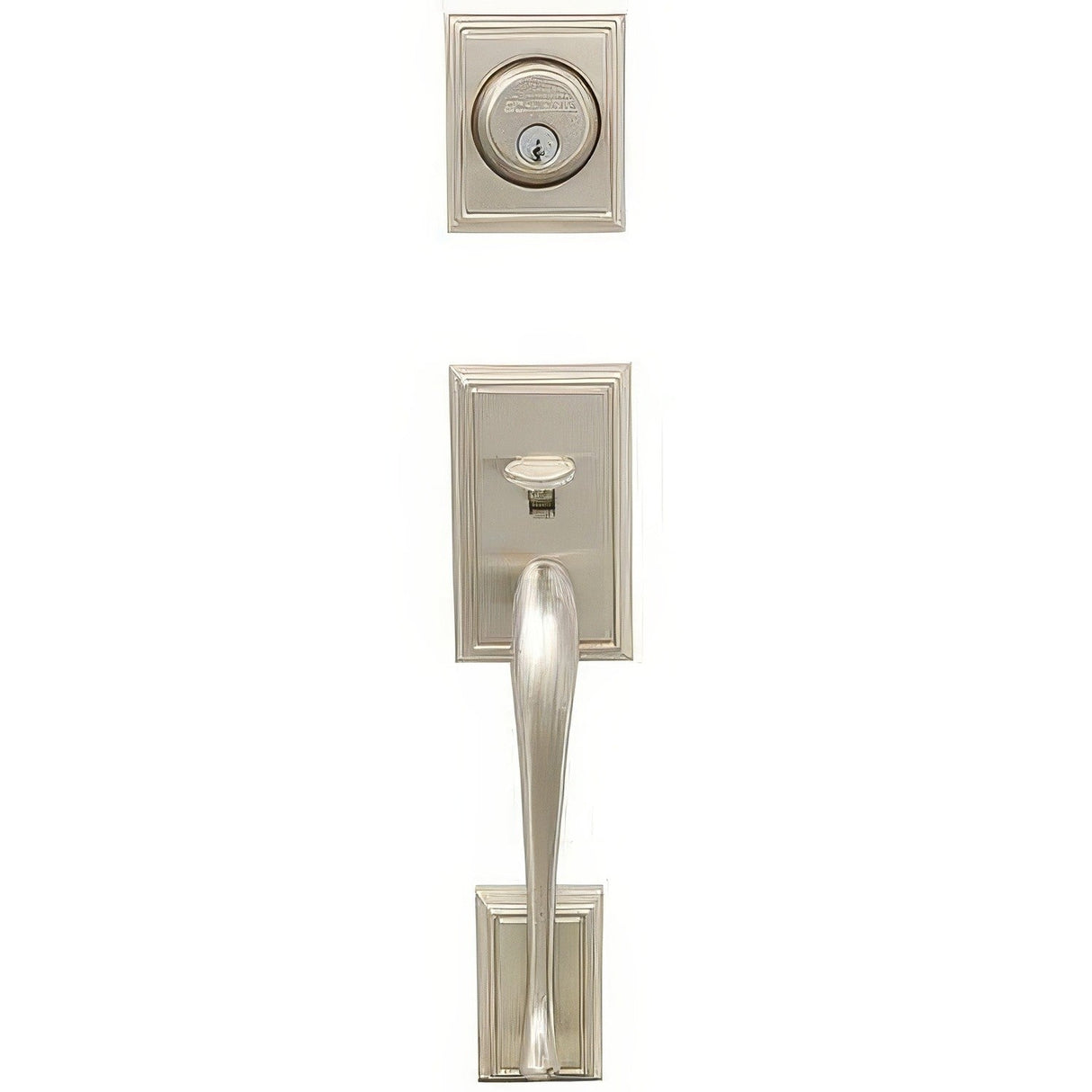 Schlage F62ADD619FLALH F62-ADD-FLA-LH F-Series Addison Left Hand Double Cylinder Handleset Satin Nickel