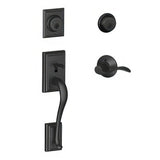 Schlage F62ADD622ACCLH F62-ADD-ACC-LH F-Series Addison Left Hand Single Cylinder Handleset Matte Black