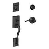 Schlage F62ADD622ACCRH F62-ADD-ACC-RH F-Series Addison Right Hand Double Cylinder Handleset Matte Black